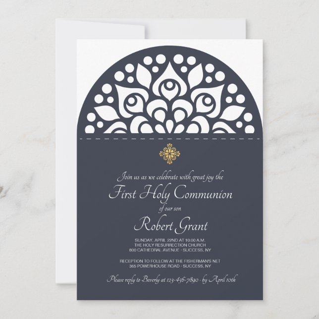 Invitation religieuse de voûte (Devant)