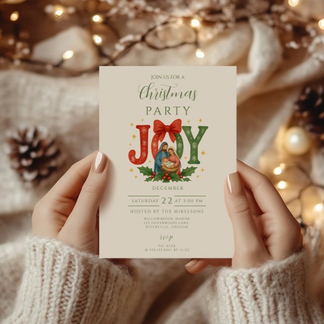 Invitation Religious Nativity Christmas (Créateur téléchargé)