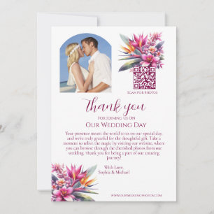 Invitation Remerciements de mariage - Douceur Tropicale - Pho
