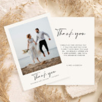 Remerciements de mariage, script minimaliste moder