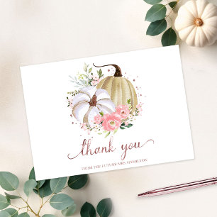 Invitation Remerciements pour Baby Shower Mariage Automne Cit