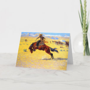 Invitation Remington Old West Horse et Cowboy