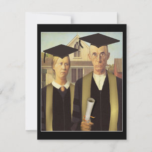 Invitation Remise de diplôme American Gothic