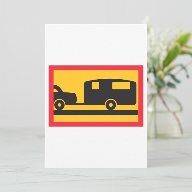 Invitation Remorquage D'une Caravane (Créateur téléchargé)