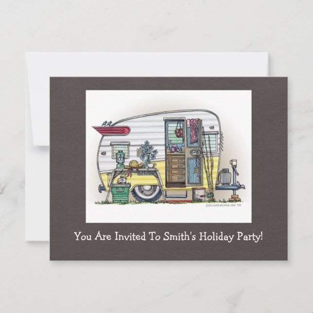 Invitation Remorque de campeur de Shasta rv (Devant)