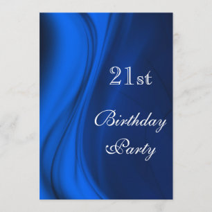 Invitation Remous doux de 21ème anniversaire de bleu