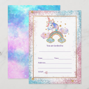 Invitation Remplir l'invitation Unicorn