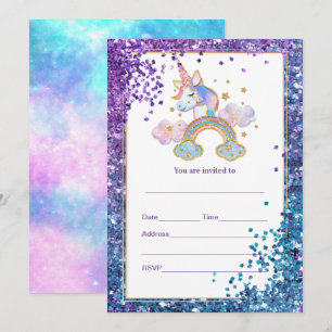 Invitation Remplir l'invitation Unicorn