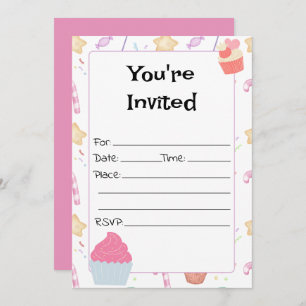 Invitation Remplissez L'Invitation D'Anniversaire Vierge