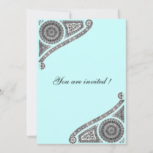 Invitation RENAISSANCE, bleu aqua