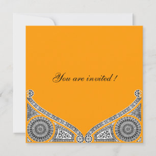 Invitation RENAISSANCE, jaune orange