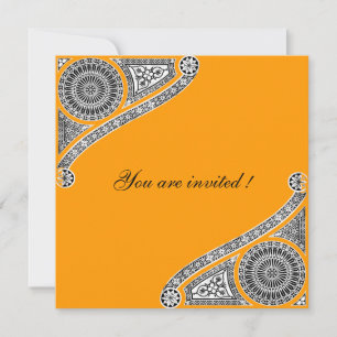 Invitation RENAISSANCE, jaune orange