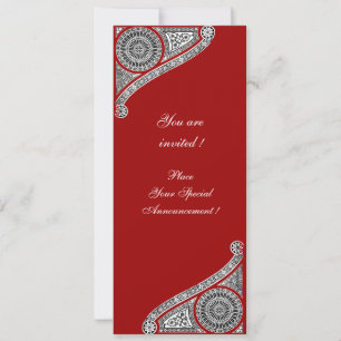 Invitation RENAISSANCE, rouge