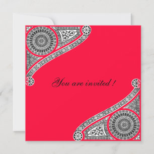 Invitation RENAISSANCE, rouge