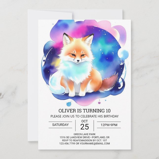 Invitation Rencontres numériques dans la fête d'anniversaire  (Devant)