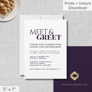 Invitation Rencontrez et saluez le réseautage d'entreprise vi