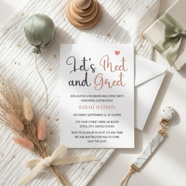 Invitation Rencontrez et saluez l'invitation de la fête de bi (Créateur téléchargé)