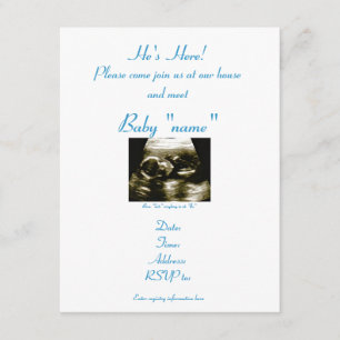 Invitation Rencontrez l'invitation pour bébés