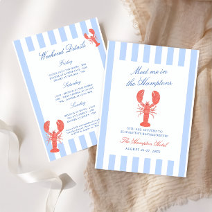 Invitation Rencontrez-moi dans le Hamptons Lobster Bacheloret