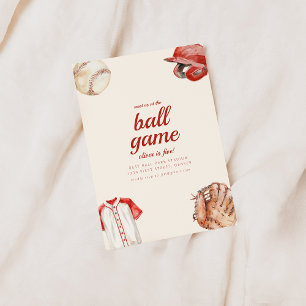 Invitation Rencontrez-Nous À Ball Game Anniversaire Invitatio