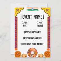 Rendez-vous restaurant indien et inauguration