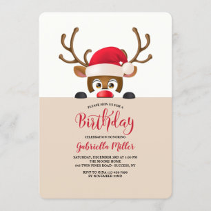 Invitation Renne qui louche