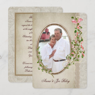 Invitation Renouveau Vow avec photo personnalisée