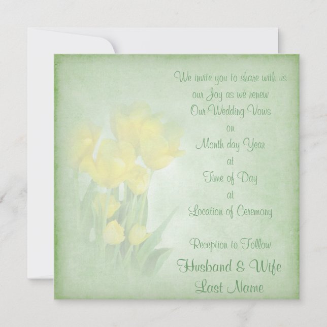Invitation Renouveler les vues Mariages (Devant)