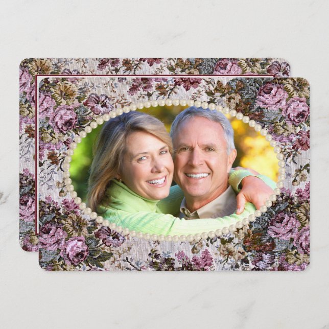 Invitation Renouvellement de la structure de perle et de la t (Devant / Derrière)