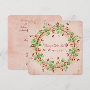 Invitation Renouvellement de la vue de la couronne mariage
