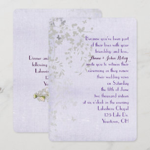 Invitation Renouvellement de la vue du Mariage feuille Abstra