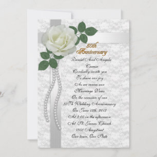 Invitation Renouvellement du voeu du 50e anniversaire Invitat