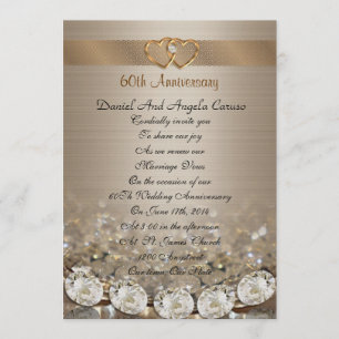 Invitation Renouvellement du voeu du 60e anniversaire Invitat