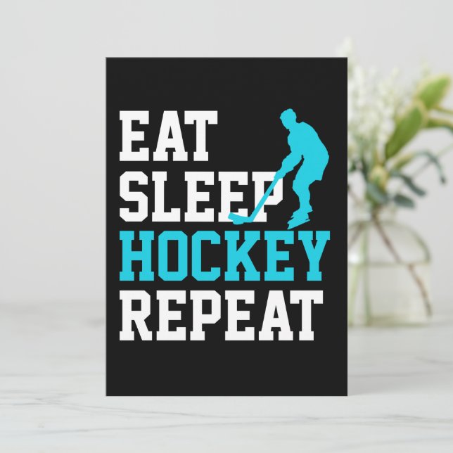 Invitation Répéter le hockey du sommeil (Debout devant)