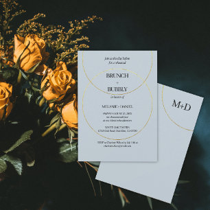 Invitation Répétition des anneaux minimalistes Dîner Invitati