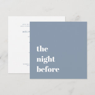 Invitation Répétition Mariage de type bleu Dusty