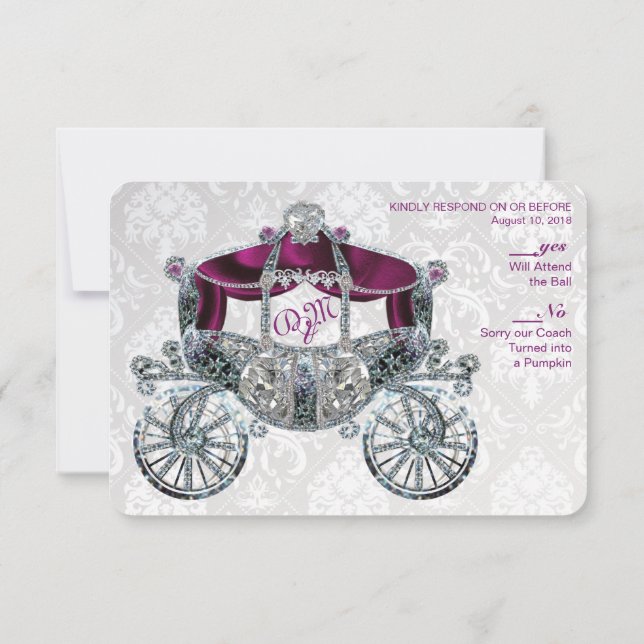 Invitation Réponse à la Royale Féerie (Dos)