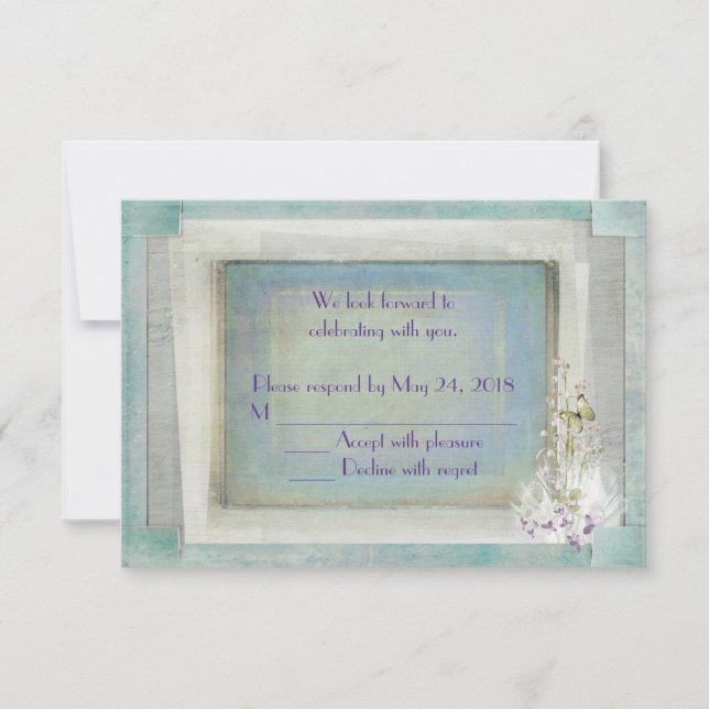 Invitation Réponse de mariage Lys des vallées (Devant)