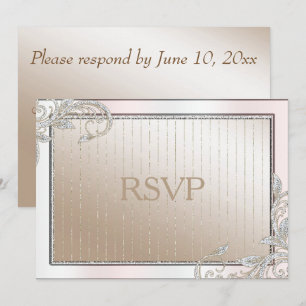 Invitation Réponse Ivory et Satin