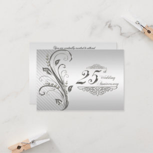 Invitation Réponse pour les 25 ans de mariage