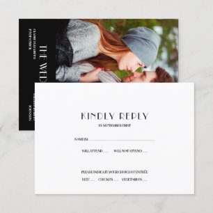 Invitation Réponse RSVP pour une affiche de film hollywoodien
