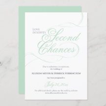 Report de mariage Green Second Chances