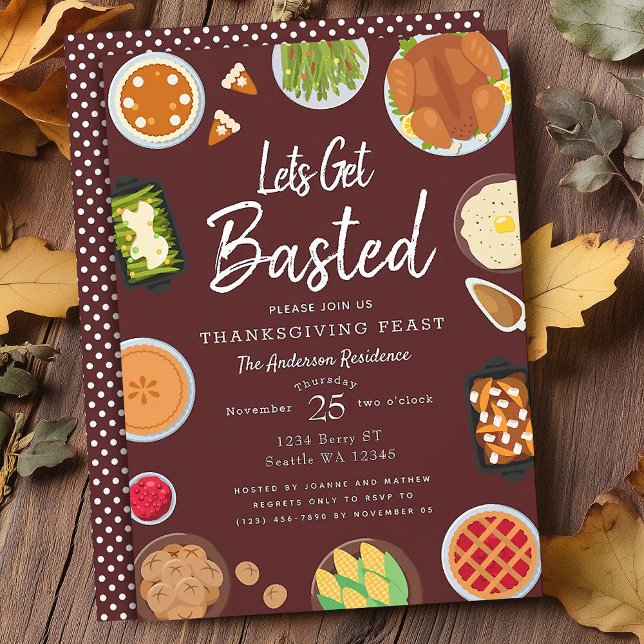 Invitation Reposons-nous à la fête de Thanksgiving (Créateur téléchargé)