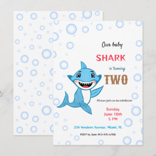 Invitation Requin bébé