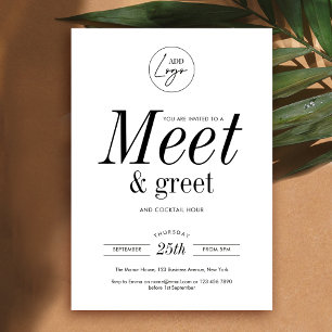 Invitation Réseautage Meet & Greet Minimalist Logo d'entrepri