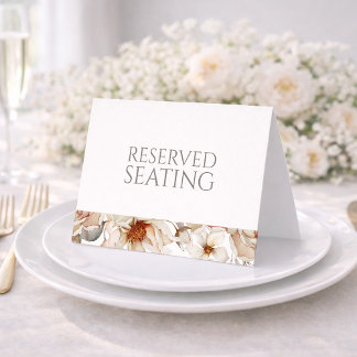 Invitation Reserved Seating Wedding Table Sign