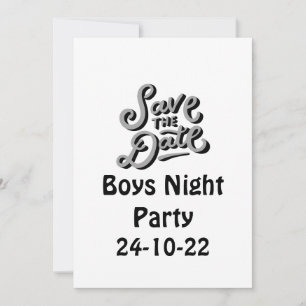 Invitation Réservez la date Fête de filles   
