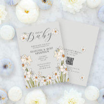 Ressort jonc QR Code Hello Baby shower
