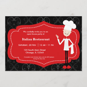 Invitation Restaurant Chef