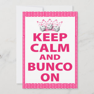 Invitation Restez Calme Et Bunco Sur